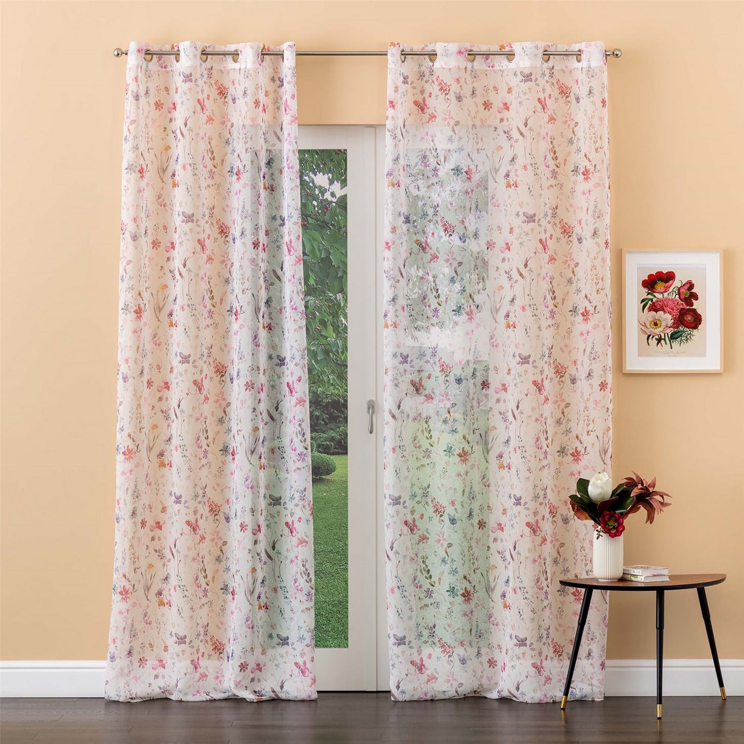 CARILLO HOME - Tenda Giulia Rosa - 140x280 cm